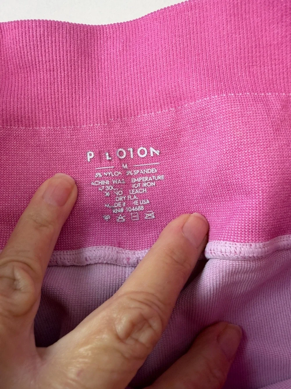 Peloton Pink Colorblock High-Waist Leggings - Picture 7 of 9